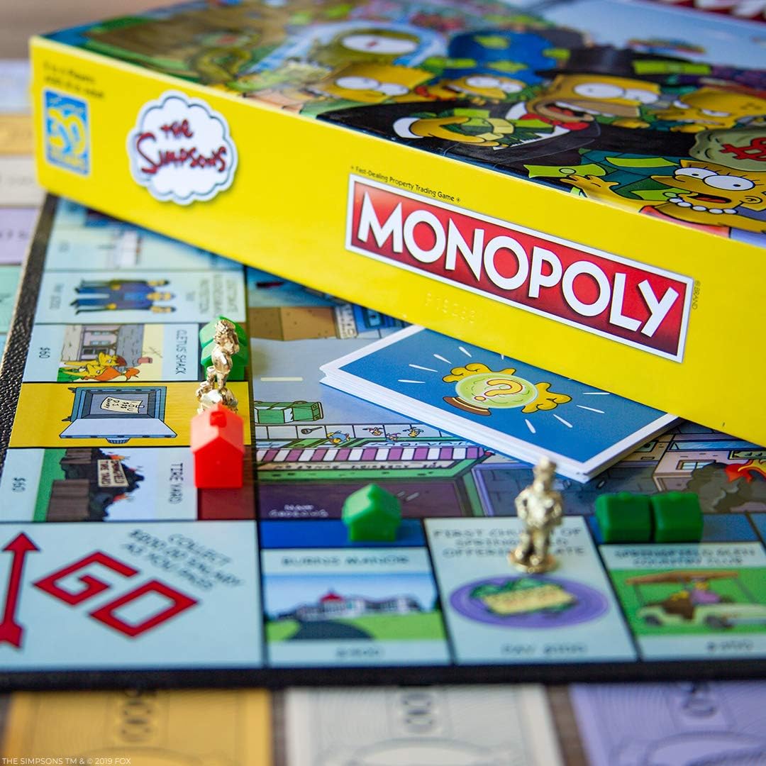 Collectible Simpsons Merchandise | Themed Classic Monopoly Game Collectible Simpsons Merchandise | Themed Classic Monopoly Game